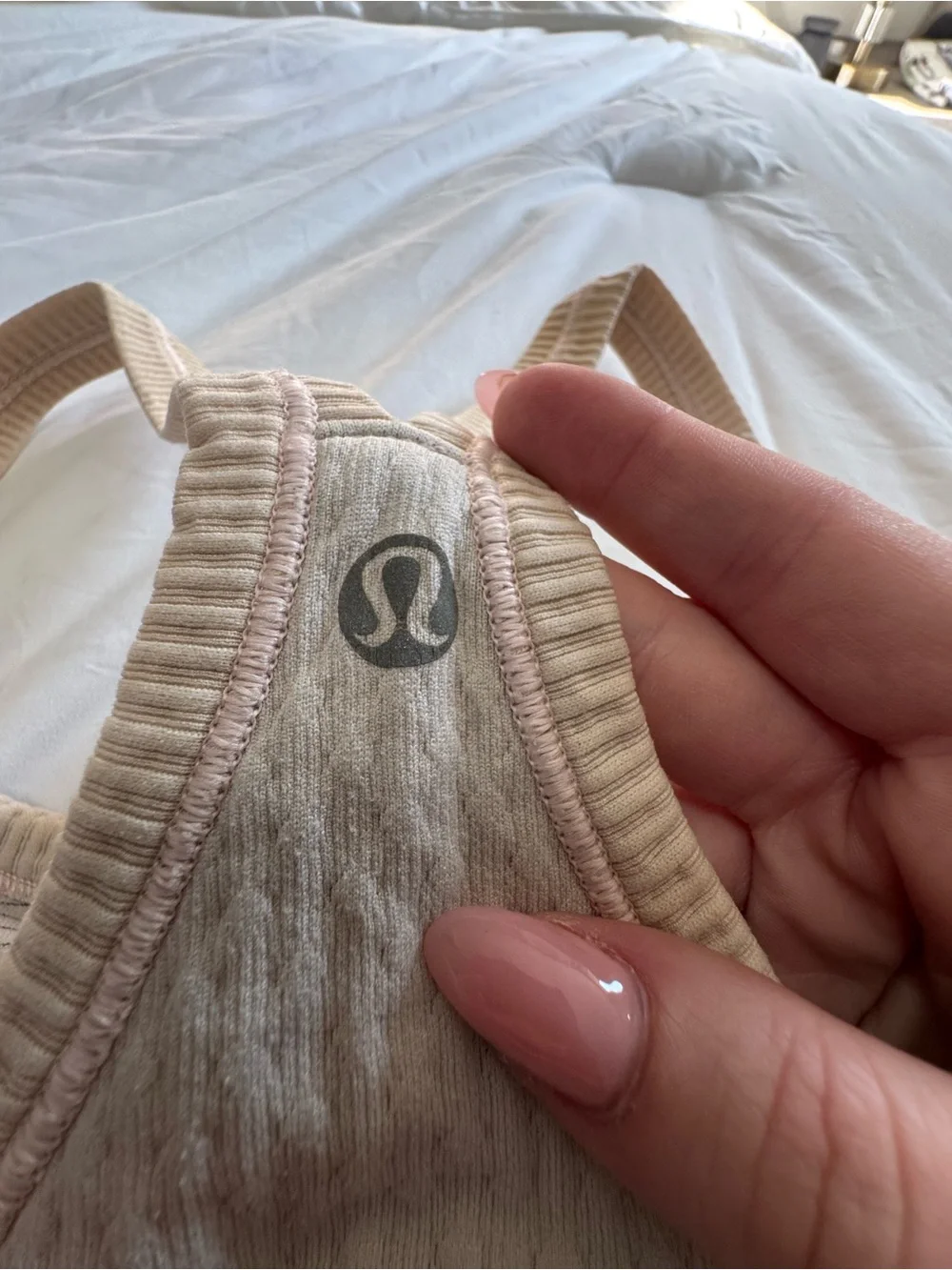 lululemon Ebb to street Racerback Tank - light pink